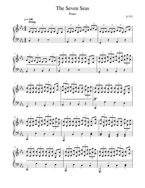 The Seven Seas Sheet music for Piano (Solo) | Musescore.com