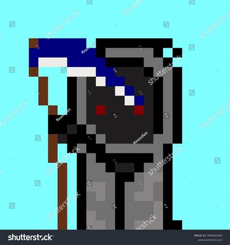 Grim Reaper Pixel Art Design Stock Illustration 2085925492 | Shutterstock