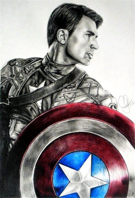 Captain America by Schoerie on deviantART | Captain america drawing, Captain america sketch ...