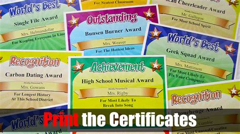 Most Likely To Certificate