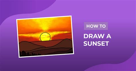 Aggregate more than 148 easy drawing of sunset super hot - seven.edu.vn