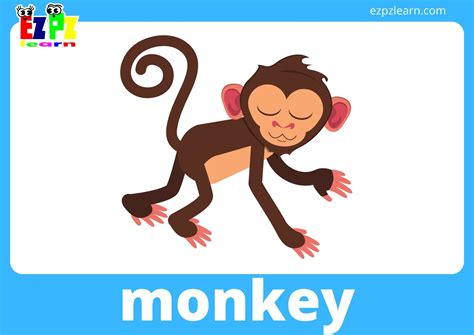 Wild Animal Flashcards With Words - Ezpzlearn.com