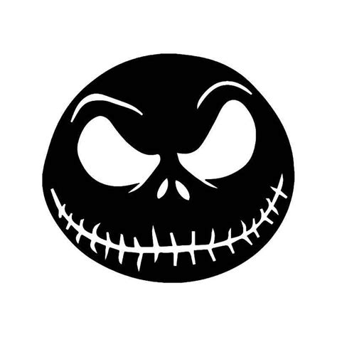 Jack Skellington Face Nightmare Christmas Vinyl Sticker