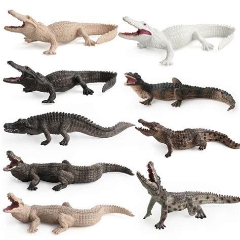 Simulation Wild Crocodile Figure Collectible Toys Crocodile Wild Animal Action Figures Kids ...