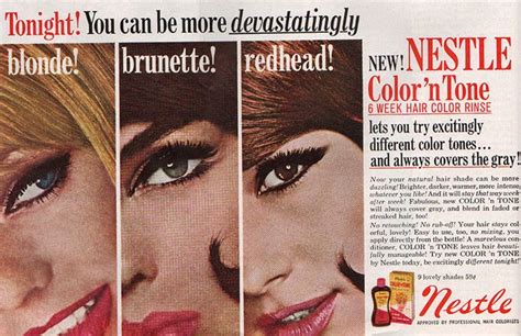 Nestle Color 'n Tone | Vintage makeup ads, Beauty ad, Makeup ads