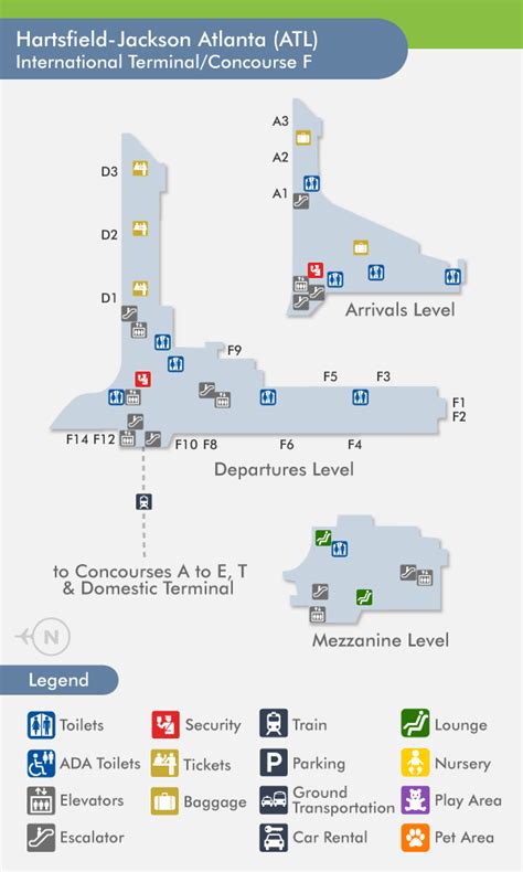 Hartsfield Jackson Atlanta International Airport Terminal Map - Greece Map