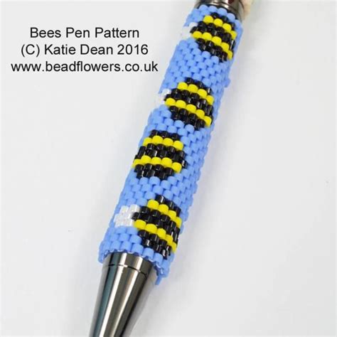 Beaded Pens Patterns Designed by Katie Dean ~ Beadflowers | Pen pattern ...