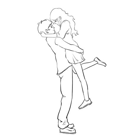 520 Valentines Day Hug Couple Line Drawing, Hug Drawing, Couple Drawing ...