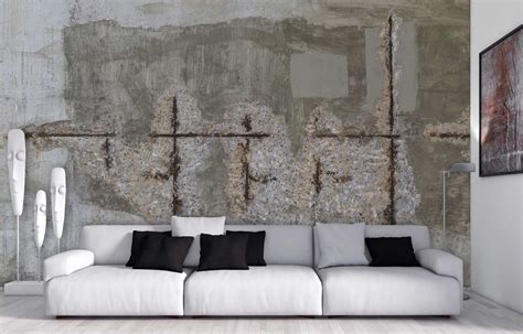 Wall Mural | Old Concrete Wall Mural ☑️ Talissa Decor