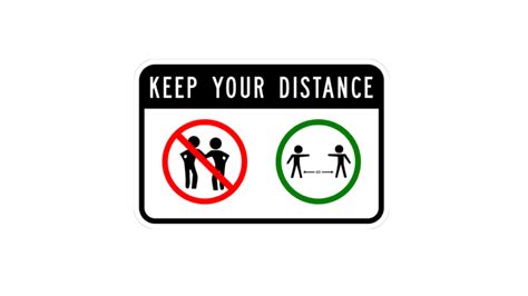 Keep Your Distance Sign - Traffic Safety Supply Company