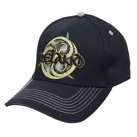 Traditional Craft Navy Ireland Celtic Swirl Baseball Cap | Shamrockgift.com