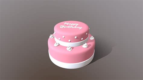happy birthday cake - Download Free 3D model by aggarwalekansh901 [6e890bc] - Sketchfab