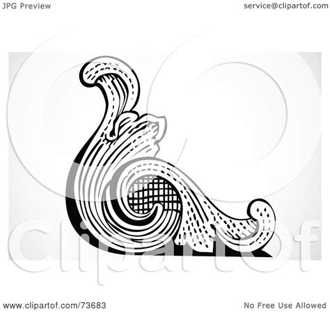 Royalty-Free (RF) Clipart Illustration of a Black And White Banknote ...