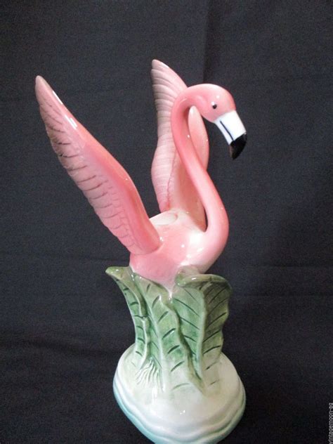 Vandor 80's Art Deco Pink Flamingo Taper Candle Holder Decorative Figurine 8" | Vintage ...