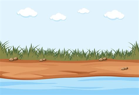 Free Vector | Empty nature ground scene