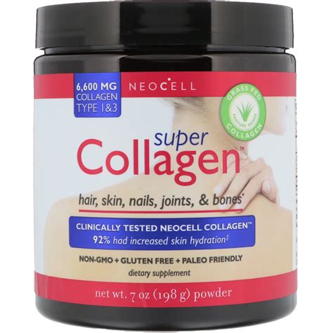 Neocell, Super Collagen, Type 1 & 3, 6,000 mg, 7 oz (198 g) - iHerb.com