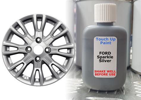 FORD Alloy Wheel Touch Up Paint SPARKLE SILVER 30ml Kurb Scratch | eBay