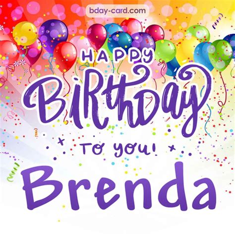 Birthday images for Brenda 💐 — Free happy bday pictures and photos | BDay-card.com