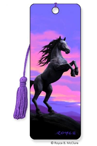 Stallion Horse 3D Bookmark