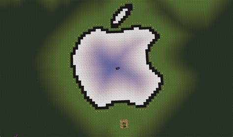 Apple Logo [Pixel Art] Kaunas Minecraft Map