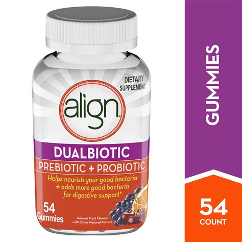 Align DualBiotic Prebiotic + Probiotic Supplement for Adult Men & Women ...