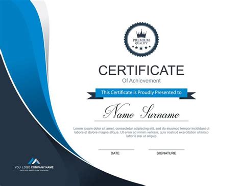 Vector certificate template 555122 Vector Art at Vecteezy