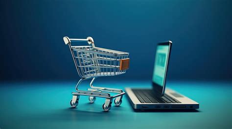Premium AI Image | digital shopping cart online shopping cart web shopping consumer cart