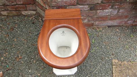 Antique High Level Wooden Toilet Seat Professionally Restored ...