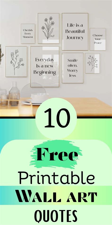 Free printable Wall art quotes for living room! | Printable wall art ...