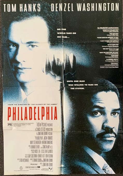 All About Movies - Philadelphia Poster Original One Sheet 1993 Tom ...