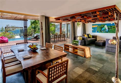 Beach house design. VPool villa dining and living room at Anantara Bali ...