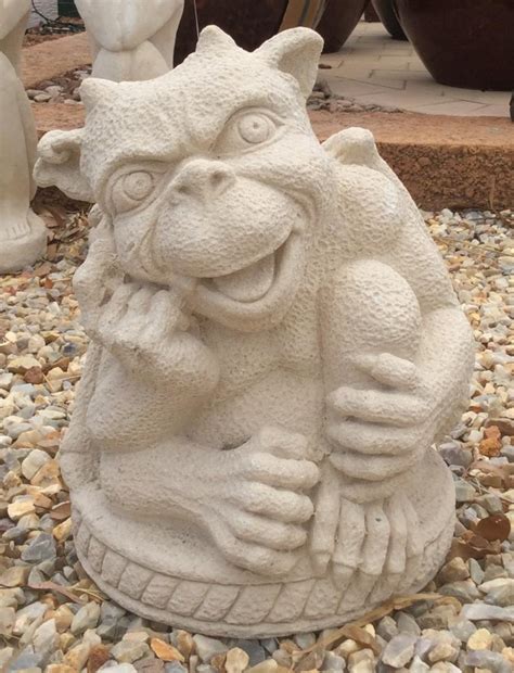 Funny Gargoyle Creme SGR128 | Bali Garden & Stone