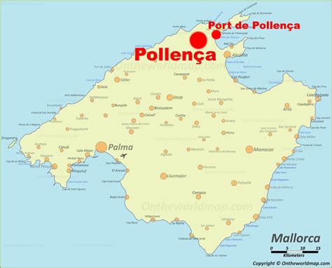 Pollença location on the Majorca map - Ontheworldmap.com