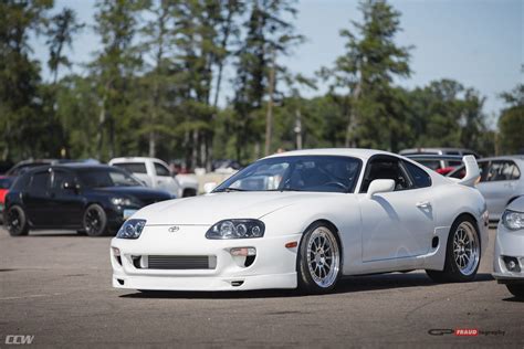 White Toyota Supra MKIV Targa Turbo - CCW D110 Forged Wheels - CCW Wheels