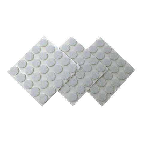 Everbilt 3/8 in White Round Medium Duty Self-Adhesive Felt Pads (75 ...