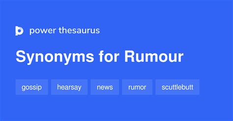 Rumour synonyms - 329 Words and Phrases for Rumour