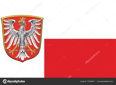 Flag of Frankfurt am Main, Germany. Vector Format Stock Illustration by ©PromesaStudio #137035548