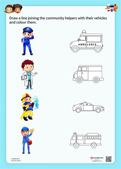 Community Helpers Dress up Preschool Printable Worksheets - Etsy - Worksheets Library