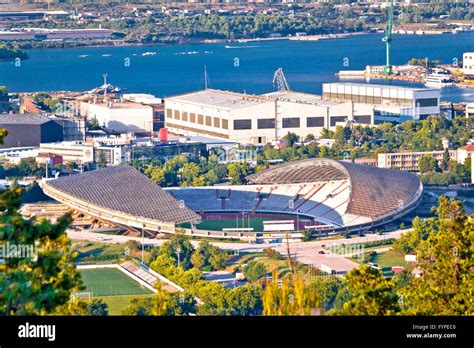 Hajduk Split Poljud stadium aerial view Stock Photo - Alamy