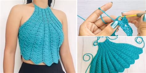 Beautiful Crochet Top – Tutorials & More | Crochet halter top pattern ...