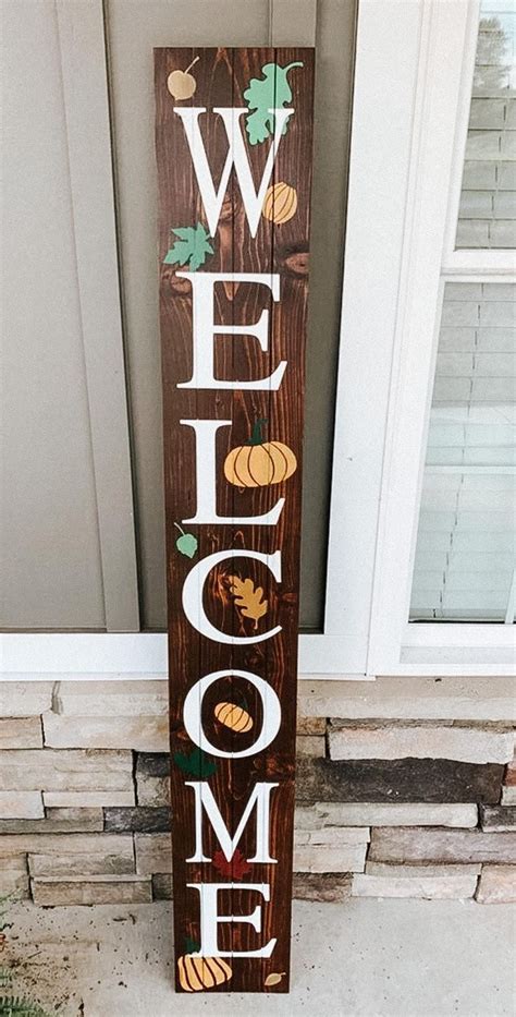 Fall Welcome Sign Front Porch Welcome Sign Front Porch Sign | Etsy in ...