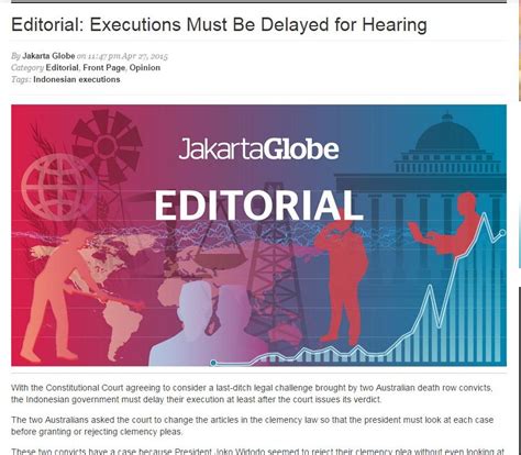 Top Jakarta daily urges Widodo to delay executions | Global News