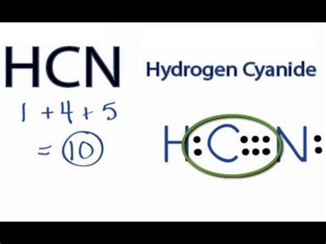 HCN Lewis Structure: How to Draw the Lewis Structure for HCN - YouTube