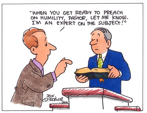 Humility in action (Cartoon: Joe McKeever) - Baptist Message