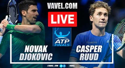 Summary and highlights of Novak Djokovic 2-0 Casper Ruud in ATP Finals ...