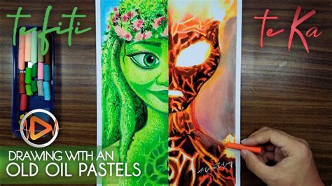 Drawing Te Fiti and Te Kā (MOANA) with an Old Oil Pastel | ArtBeat GC - YouTube