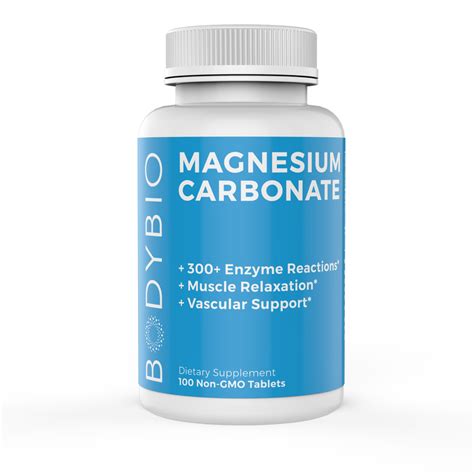 Magnesium Carbonate| Muscle Relaxation Supplement | BodyBio