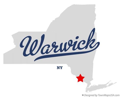 Map of Warwick, NY, New York