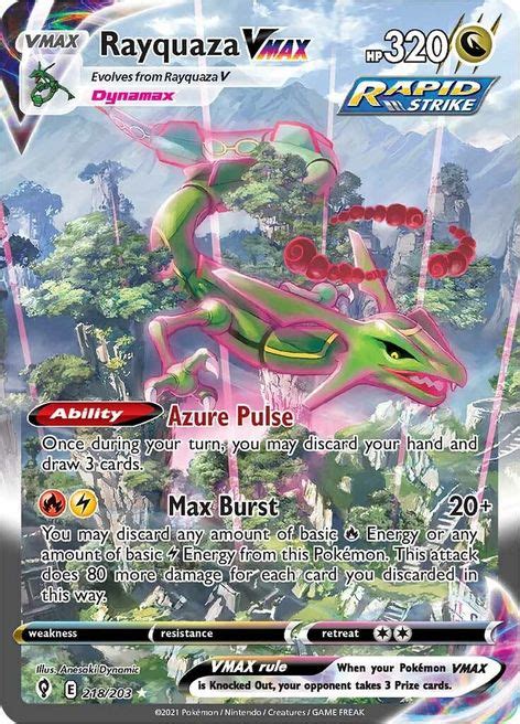 Rayquaza VMAX (Alternate Art Secret) - SWSH07: Evolving Skies - Pokemon