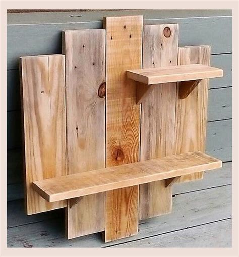 Rustic Ideas for Wooden Shelves | Wooden pallet projects, Diy wood projects, Wooden pallet furniture